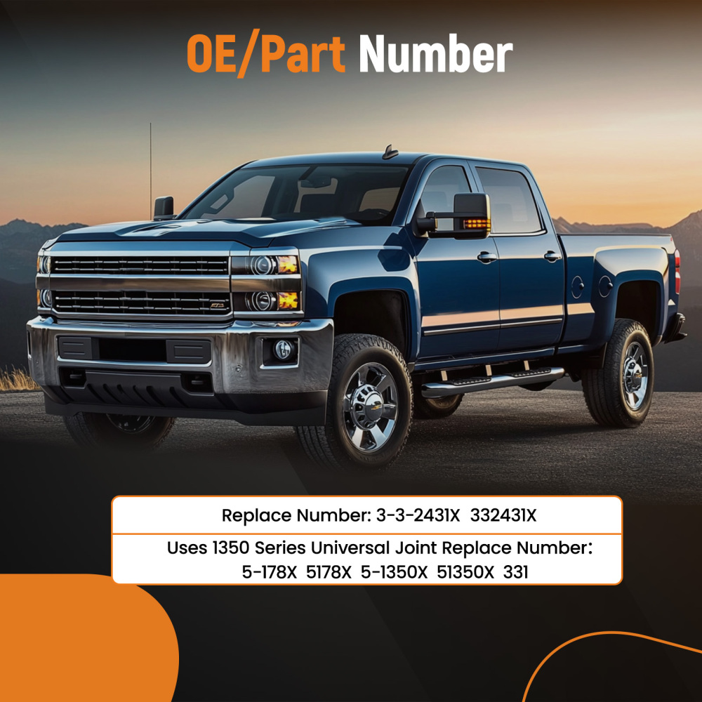 1x Steel Transmission Slip Yoke compatible for GMC Turbo 400 TH 400 4l80E4L85E 3-3-2431X