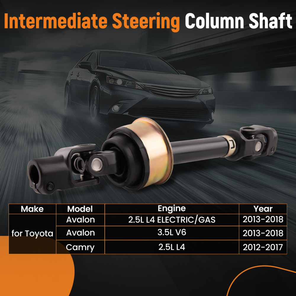 Intermediate Steering Column Shaft compatible for Toyota Camry 2012-17 Avalon 13-18 L4 2.5