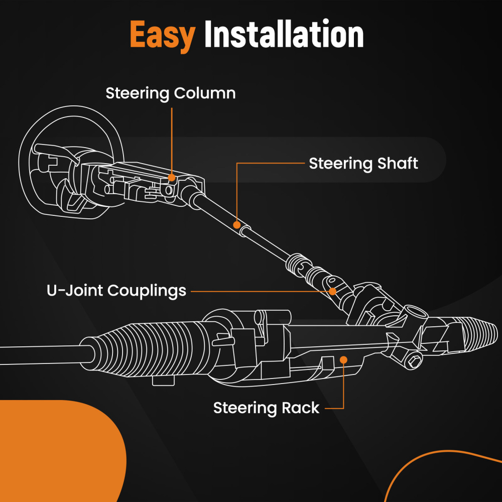Intermediate Steering Column Shaft compatible for Toyota Camry 2012-17 Avalon 13-18 L4 2.5