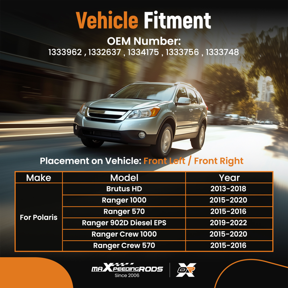 Front Right And Left CV Joint Axle compatible for Polaris Ranger XP 900 2013-2019