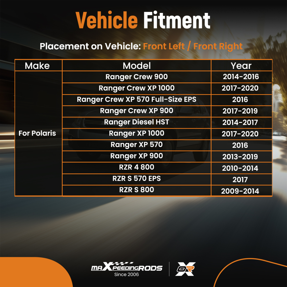 Front Right And Left CV Joint Axle compatible for Polaris Ranger XP 900 2013-2019