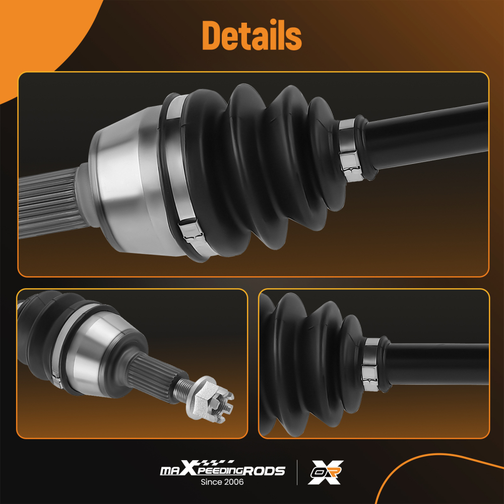 Front Right And Left CV Joint Axle compatible for Polaris Ranger XP 900 2013-2019