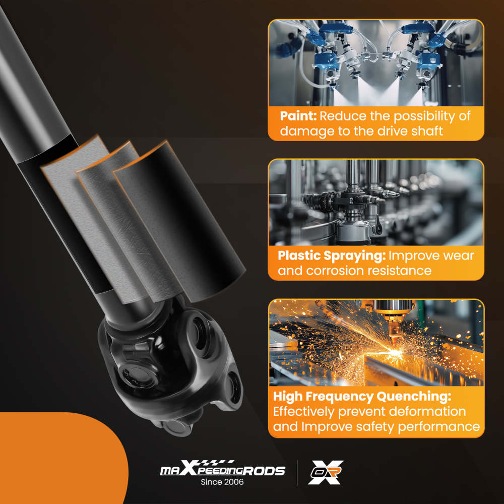 Front Driveshaft Prop Shaft Assembly compatible for Jeep Cherokee 4.0L 4WD Auto 1987-2001