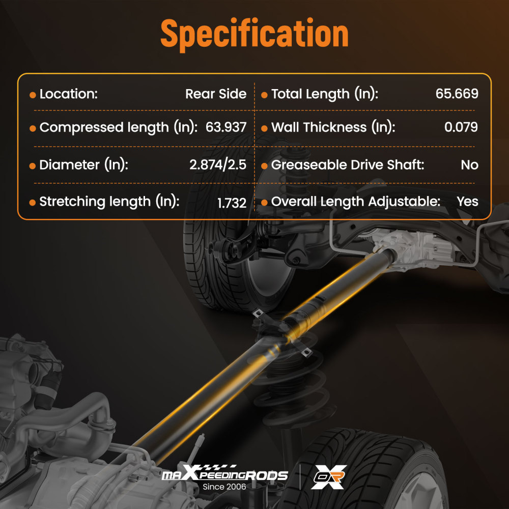 Rear Driveshaft Prop Shaft Assembly compatible for Chevy Equinox GMC Terrain 2018-2020 AWD