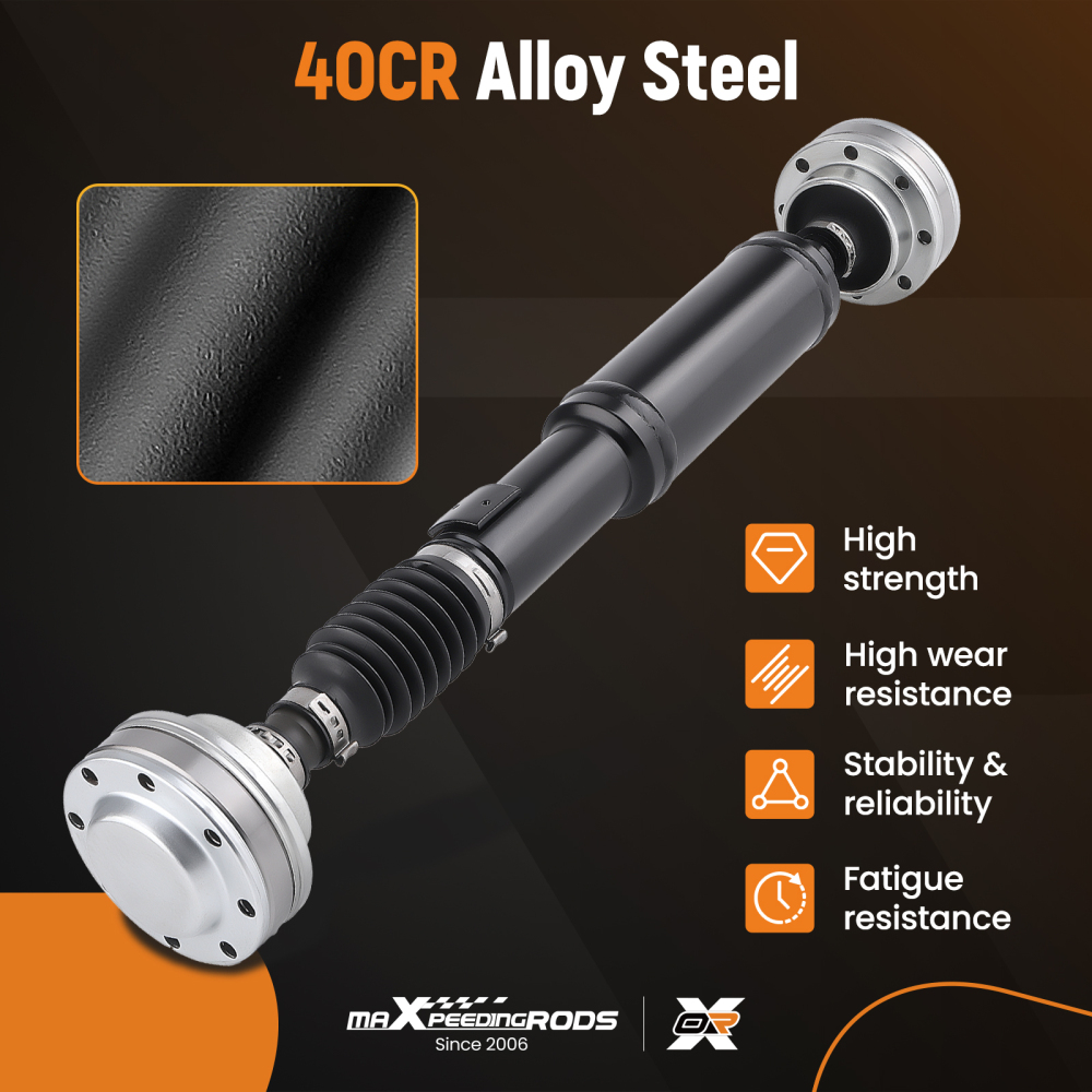 Rear Driveshaft Propshaft Assembly compatible for Jeep Wrangler 3.6L 2012-2018 Manual Trans