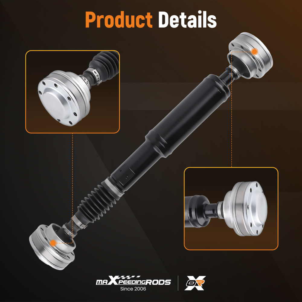 Rear Driveshaft Propshaft Assembly compatible for Jeep Wrangler 3.6L 2012-2018 Manual Trans