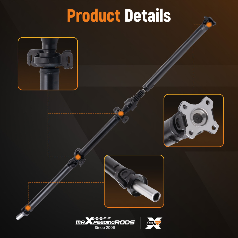 Rear Propshaft Driveshaft compatible for Toyota Highlander 2.7L 3.3L 3.5L 2008-2014 65-5006