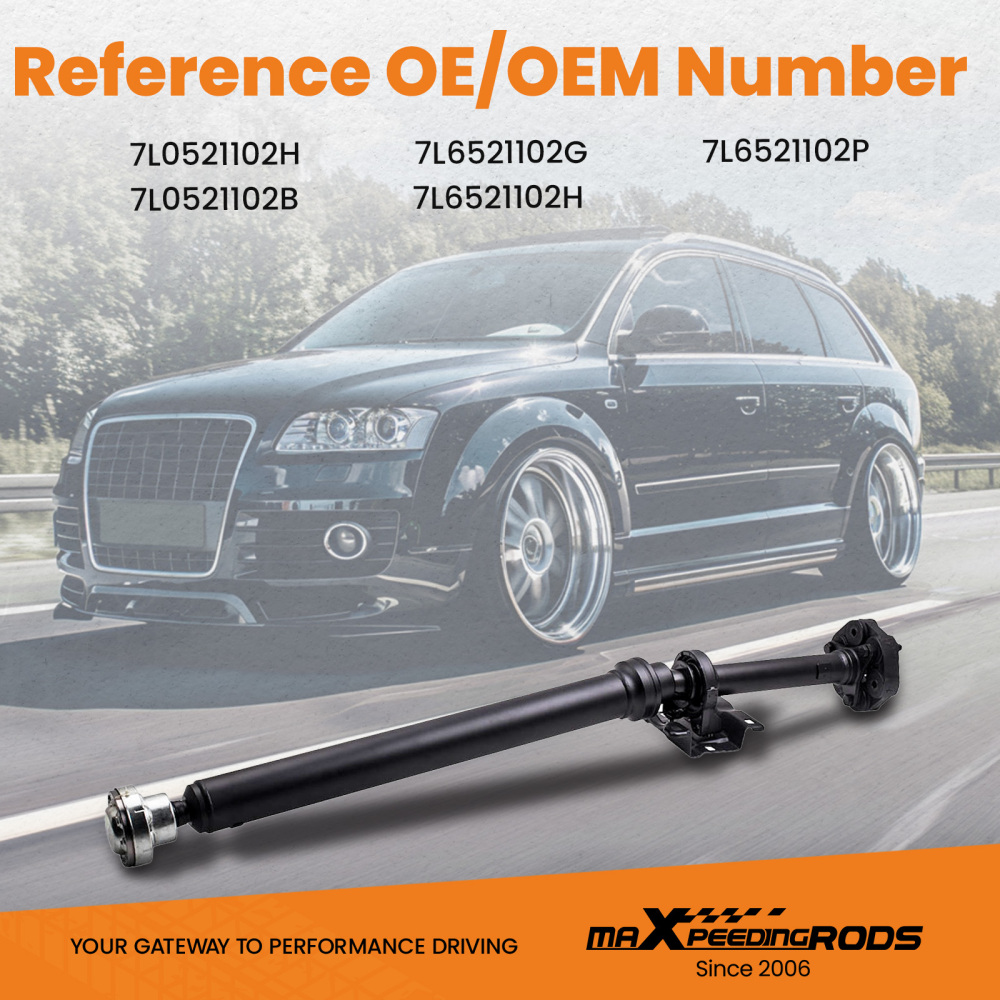 Compatible for Vw Touareg compatible for Audi Q7 Rear Propshaft Driveshaft and Bearing 7l0521102 7l6521102g 