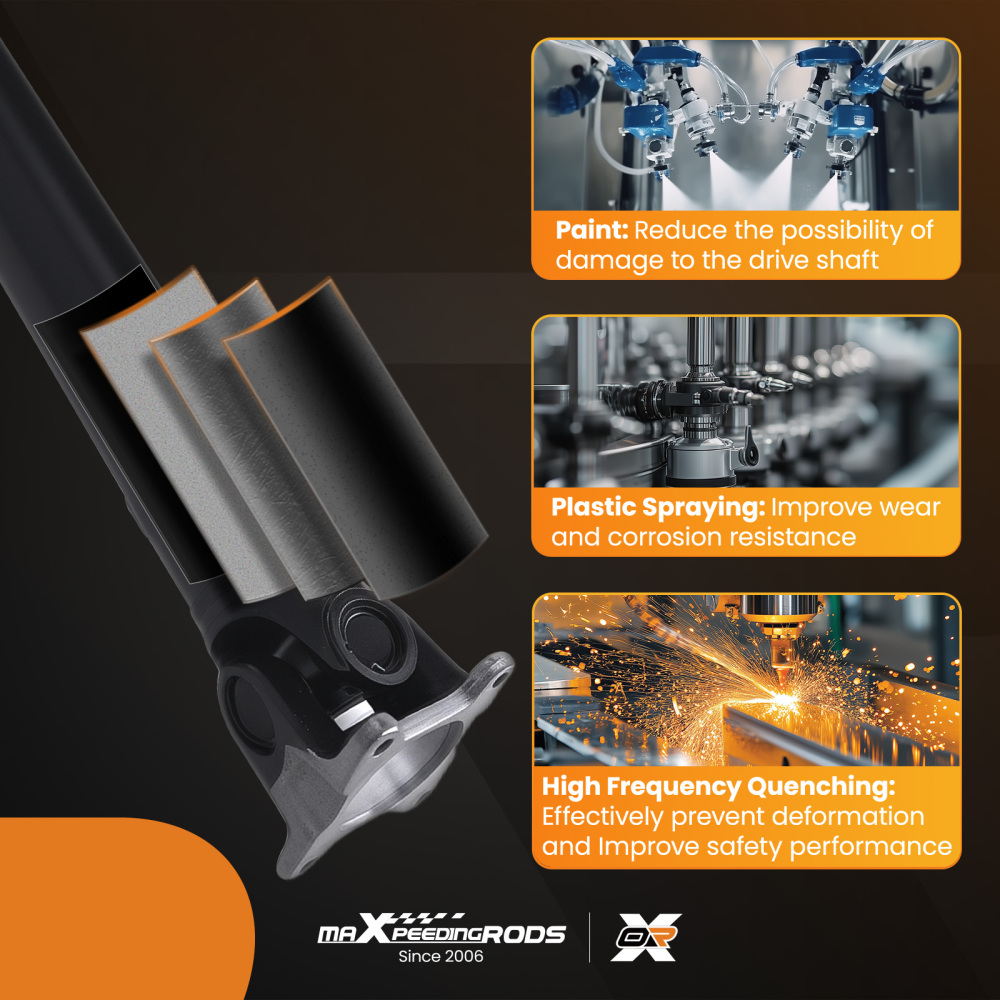 Rear Propshaft Assembly compatible for Mercedes-Benz Sprinter 2500 Sprinter 3500 2010-2018