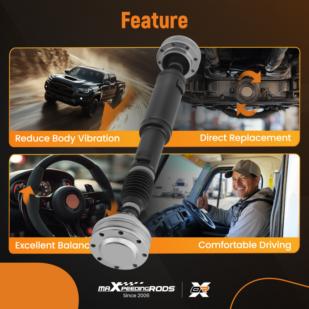 Rear Driveshaft Prop Shaft Assembly compatible for Jeep Wrangler 4WD 2-Door 2007-2011