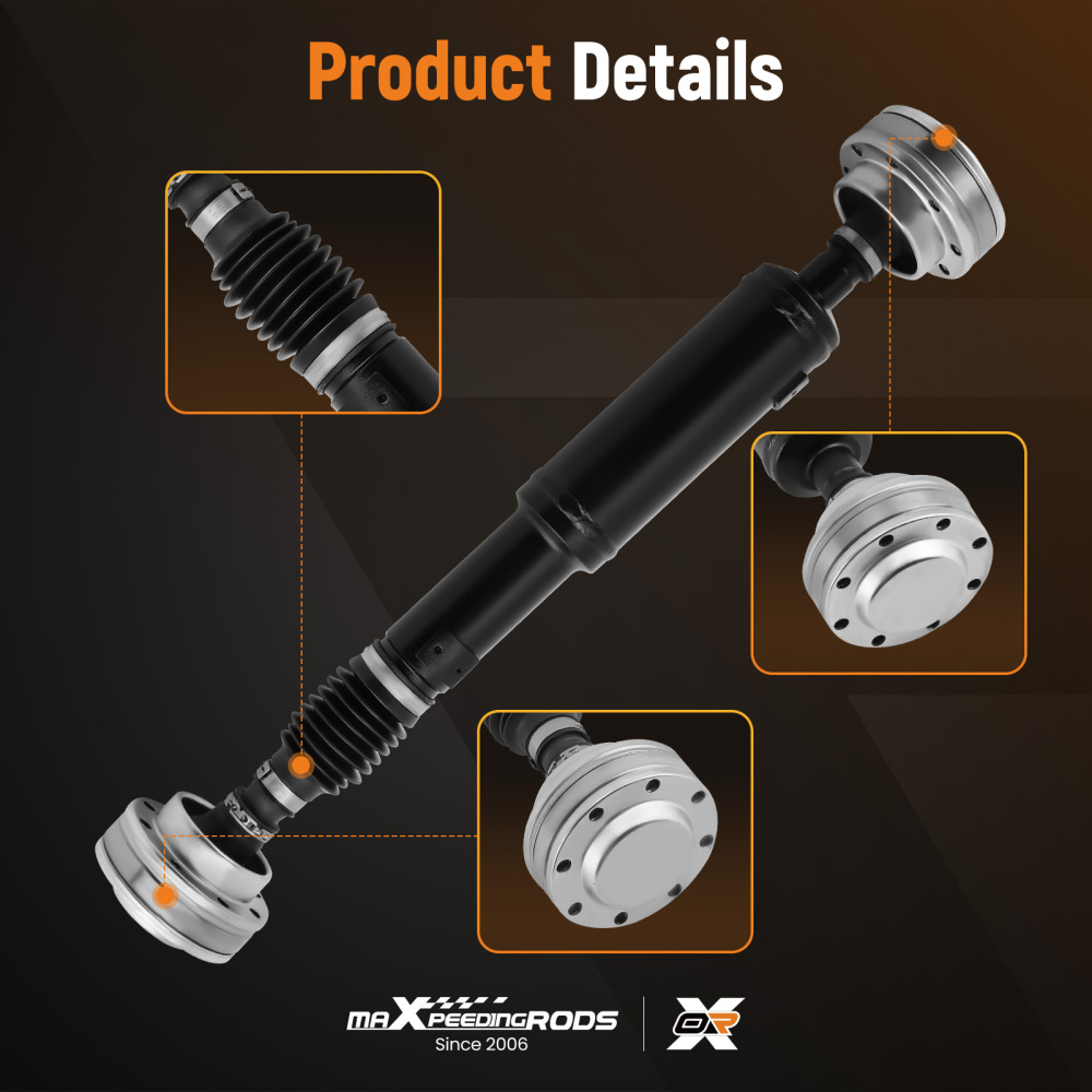 Rear Driveshaft Prop Shaft Assembly compatible for Jeep Wrangler 4WD 2-Door 2007-2011