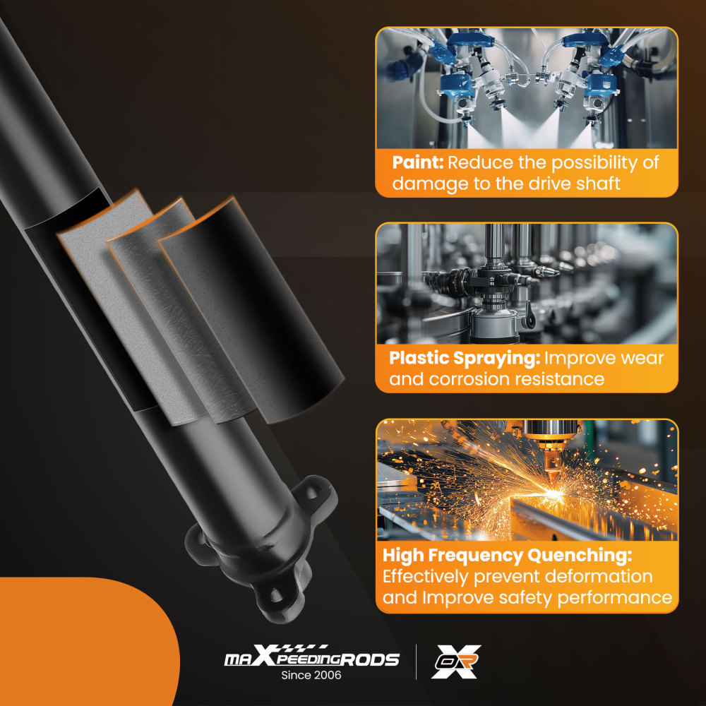 Rear Driveshaft Prop Shaft compatible for Cadillac CTS V6 3.2L 2003-2004 Automatic Trans