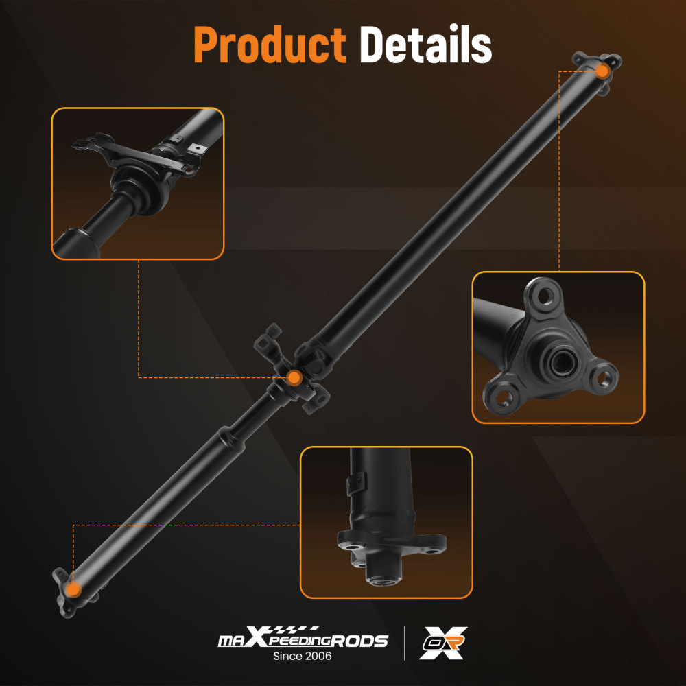 Rear Driveshaft Prop Shaft compatible for Cadillac CTS V6 3.2L 2003-2004 Automatic Trans