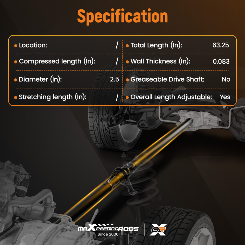 Rear Driveshaft Propshaft Assembly compatible for Dodge Charger compatible for Chrysler 300 3.5L 5.7L AWD