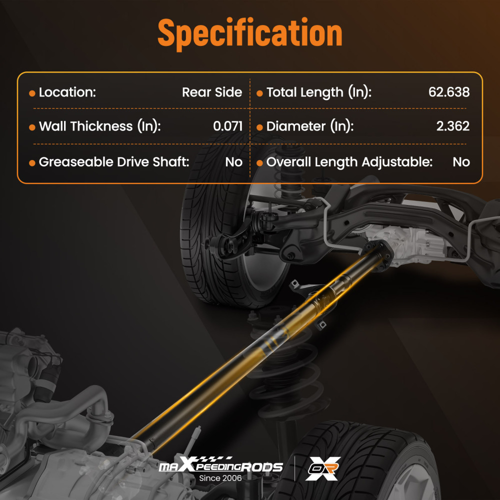 Rear Drive Prop Shaft Assembly compatible for Dodge Charger compatible for Chrysler 300 2009-2014 5.7L AWD