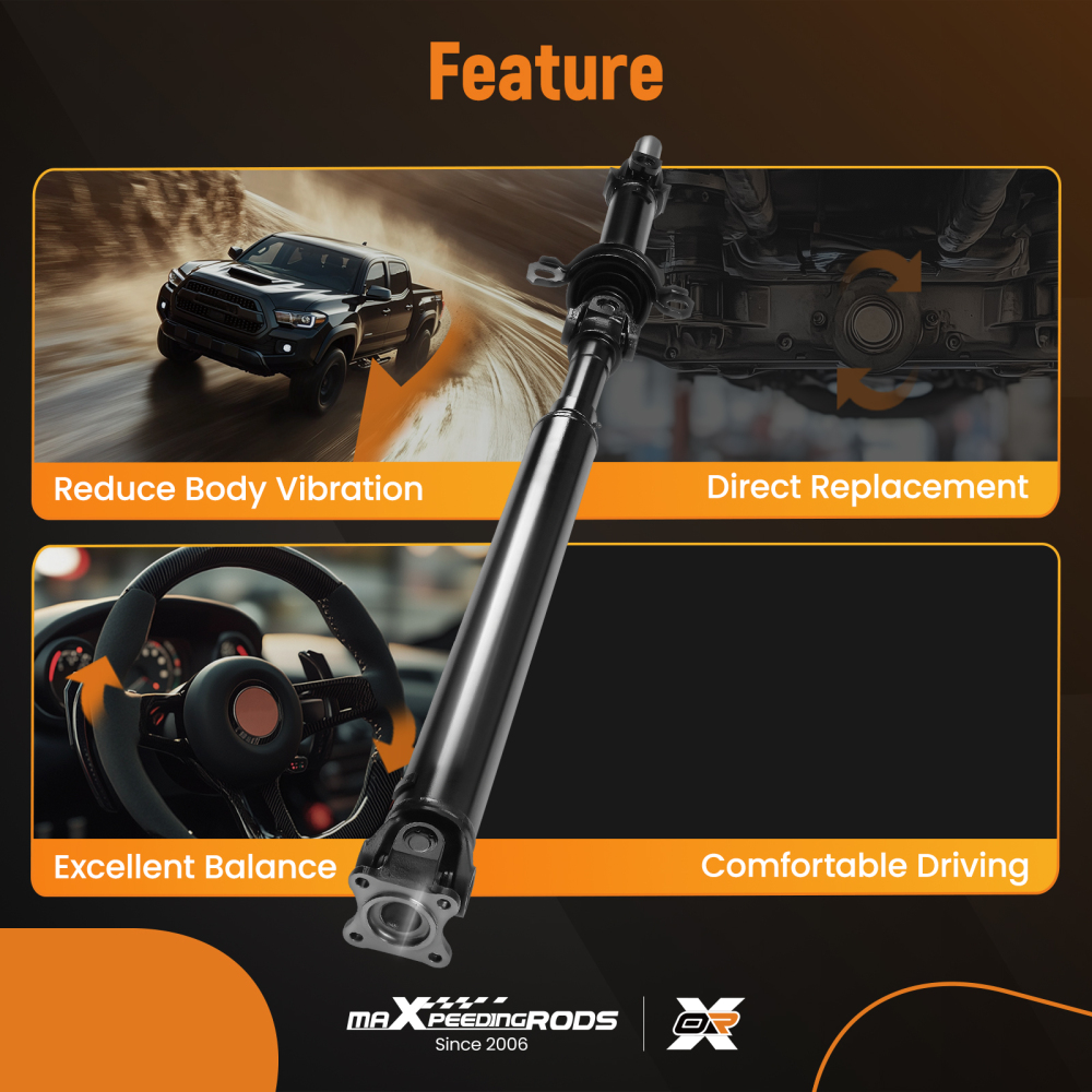 Rear Driveshaft Cardan Shaft Assembly compatible for Kia Sorento 2003-2006 Auto Trans RWD