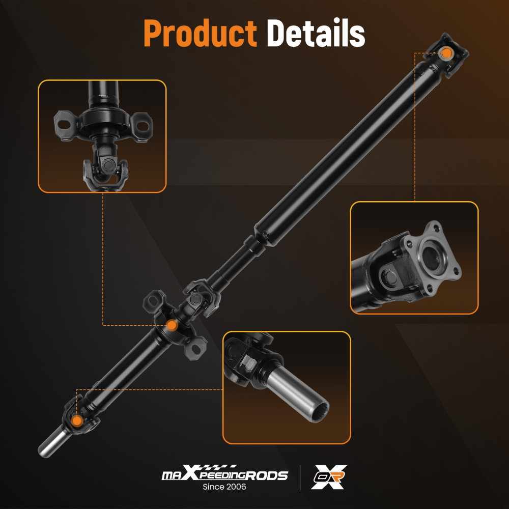 Rear Driveshaft Cardan Shaft Assembly compatible for Kia Sorento 2003-2006 Auto Trans RWD