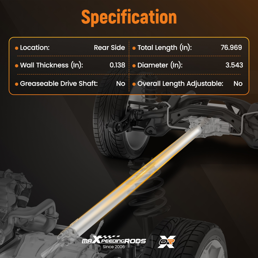 Driveshaft Propshaft compatible for Chevrolet Avalanche compatible for Suburban 1500 RWD 2000-2006 936-294