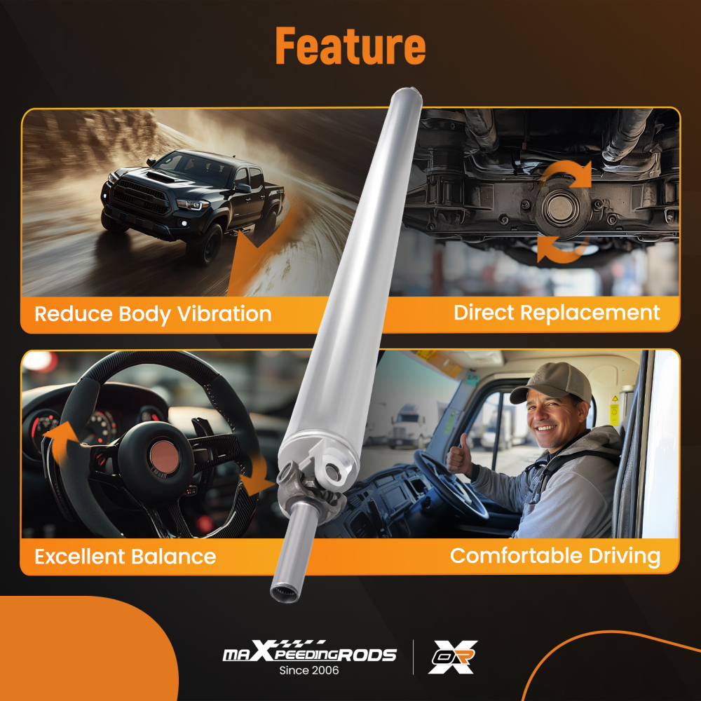 Rear Driveshaft Propshaft Assembly compatible for Chevy Silverado 1500 compatible for GMC Sierra RWD 04-07