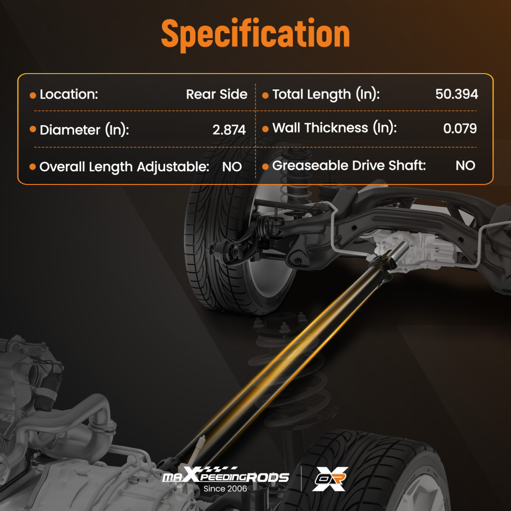 Rear Driveshaft Prop Shaft compatible for Chevrolet Chevy Silverado 1500 compatible for Sierra 1500 99-05