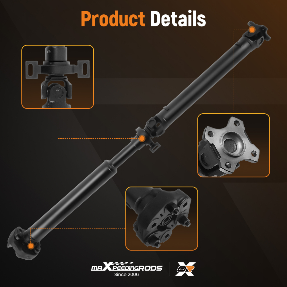 Rear Driveshaft Prop Shaft Assembly compatible for BMW E46 325xi 330xi 2.5L 3.0L 2001-2005