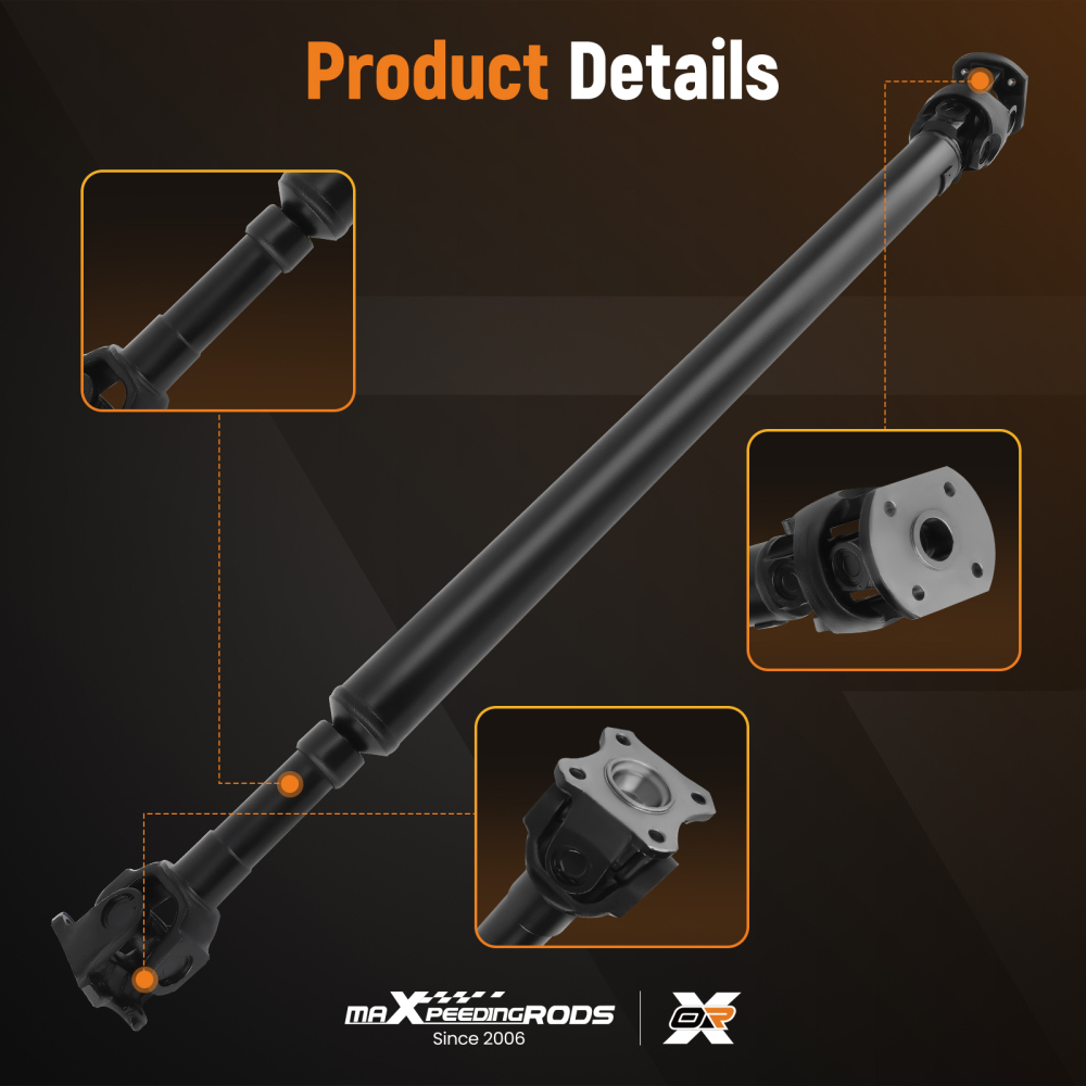 Rear Driveshaft Prop Shaft compatible for Toyota Tacoma Standard Cab Pickup 2.7L 1999-2004