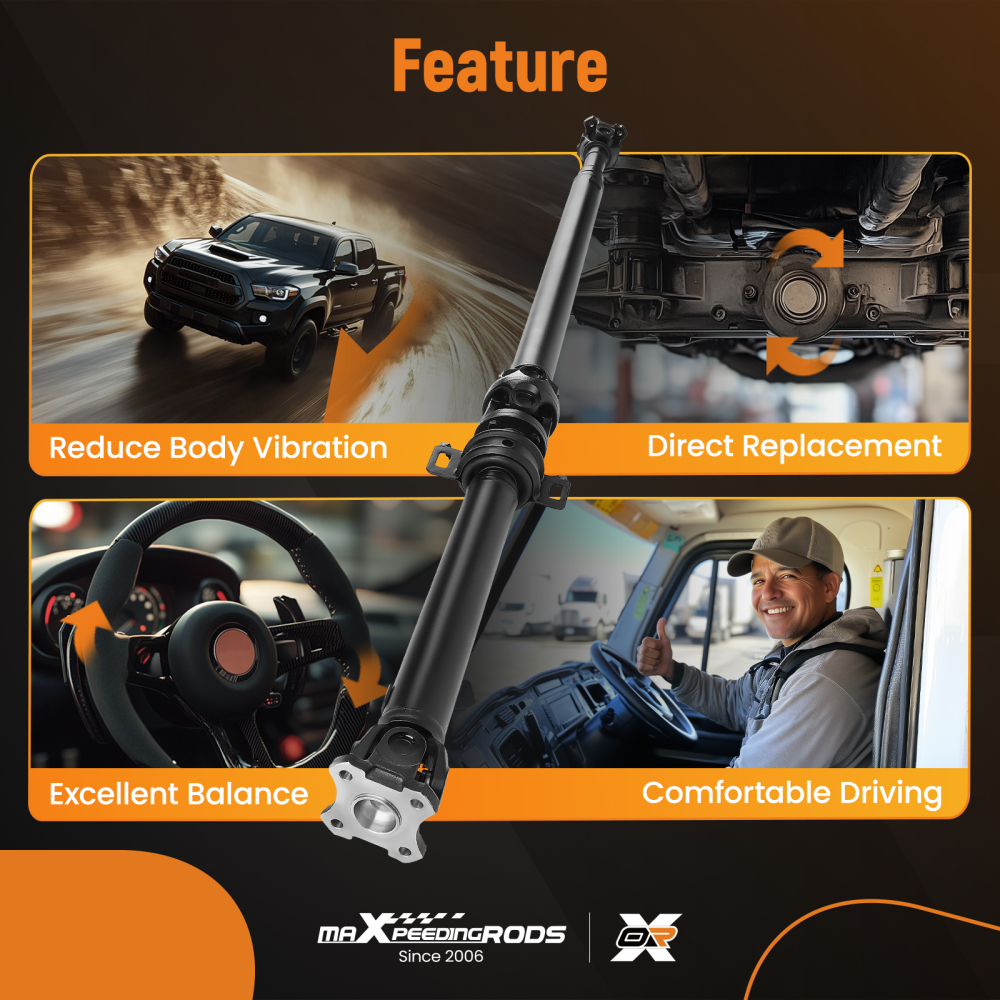 Rear Driveshaft Propeller Shaft compatible for Toyota Tundra V8 4.7L 4WD 2005 2006 65-5026