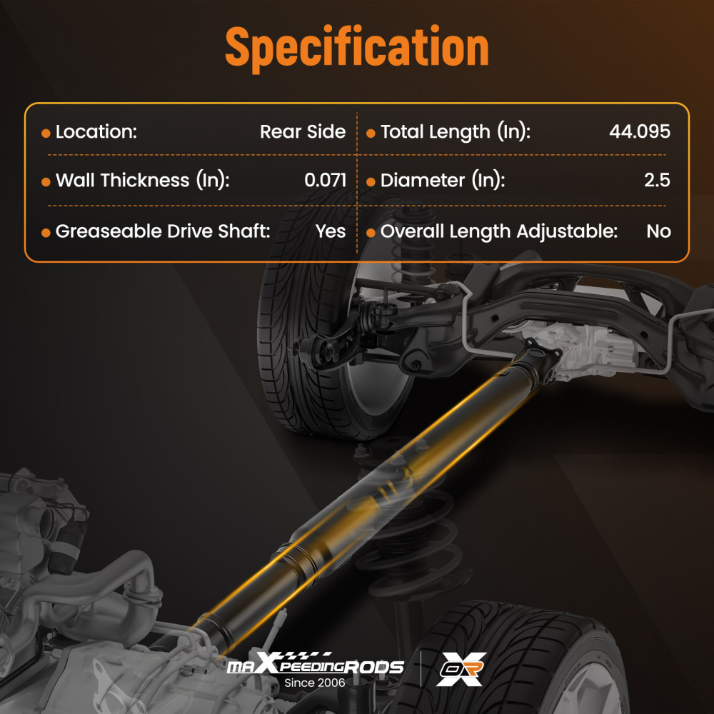 Rear Driveshaft Prop Shaft compatible for Toyota 4Runner Lexus GX470 2003-2009 4.7L 4WD