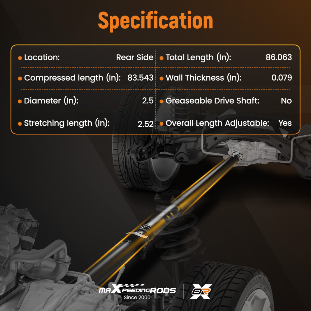 Rear Driveshaft Propshaft compatible for Ford Explorer 2011-2018 Taurus compatible for Lincoln MKS compatible for Mercury