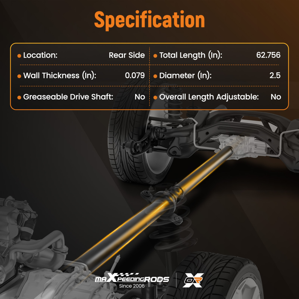 Rear Driveshaft Assembly compatible for Subaru Forester H4 2.5L 2005-2009 Automatic Trans