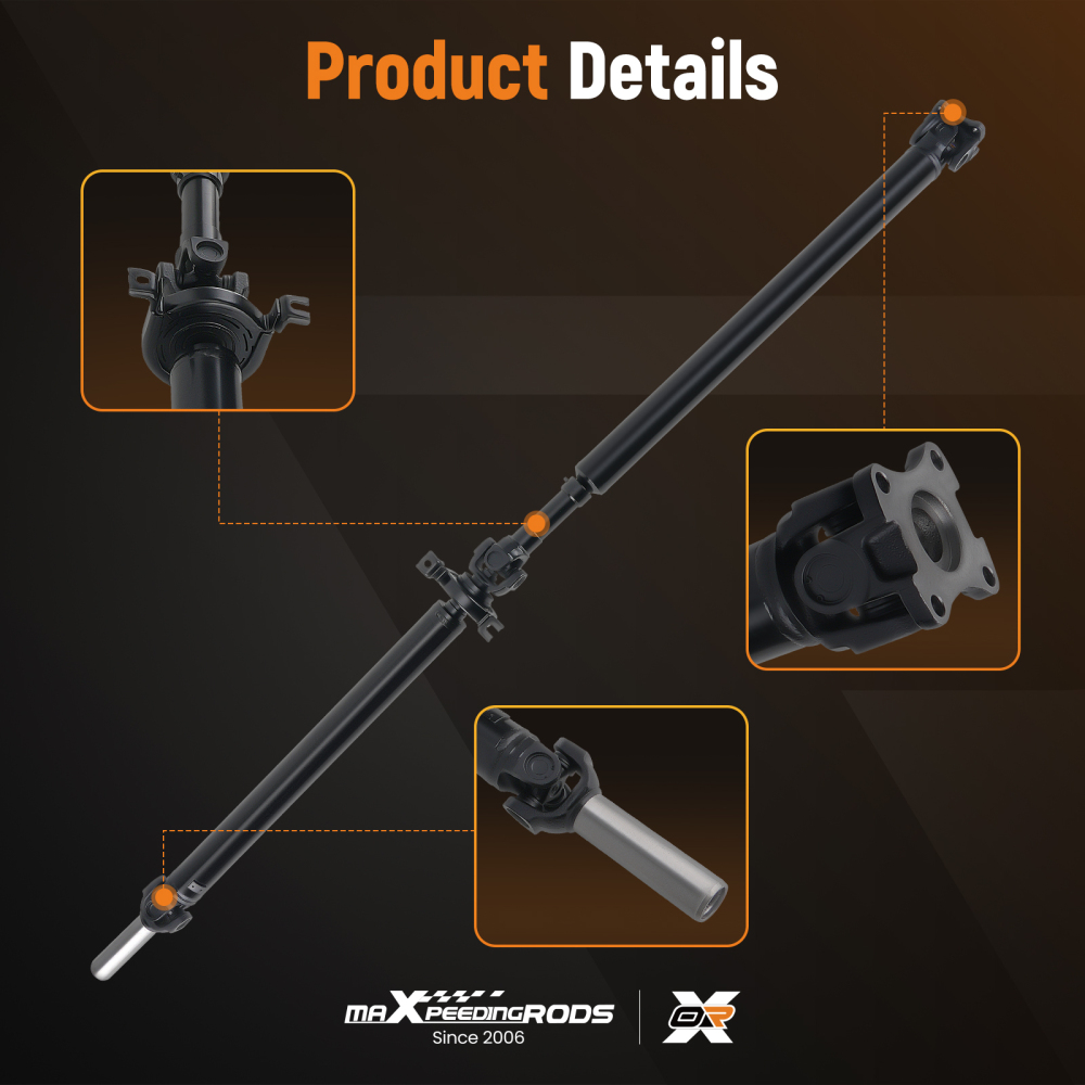 Rear DriveShaft Prop Shaft Assembly compatible for Ford F-150 2011-2014 3.5L 4WD 936-942