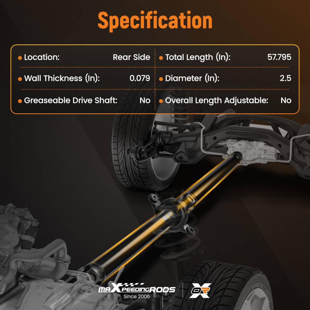 Rear Driveshaft Prop Shaft Assembly compatible for Subaru Forester H4 2.5L 06-08 Auto Trans