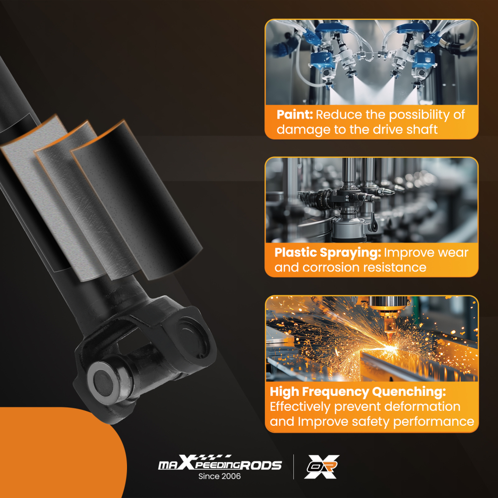 1x Front Driveshaft Assembly compatible for Chevrolet Silverado GMC Sierra 1500 2500 HD 4WD