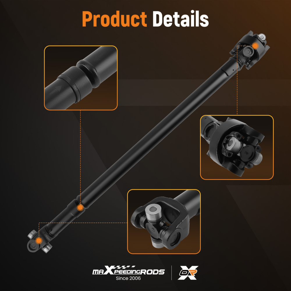 Front Driveshaft Prop Shaft compatible for Jeep Wrangler TJ 4.0L 4WD Manual Trans 1997-2002