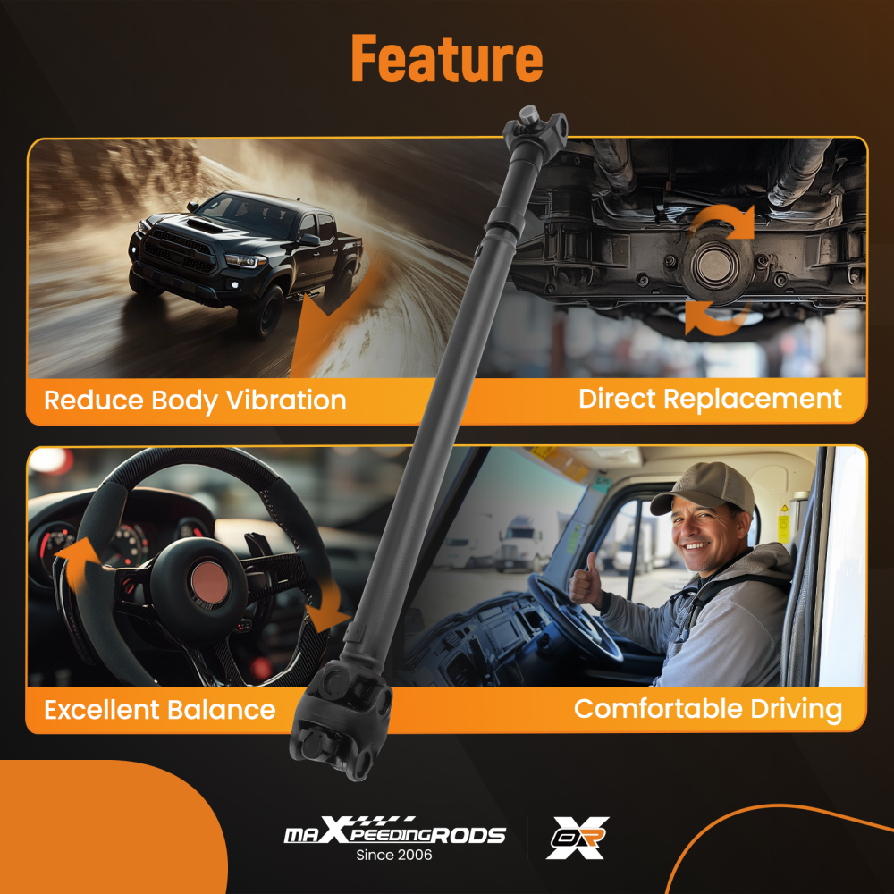 Front Drive Shaft Assembly compatible for Jeep Wrangler 4.0L l6 Automatic Trans 1997-2002