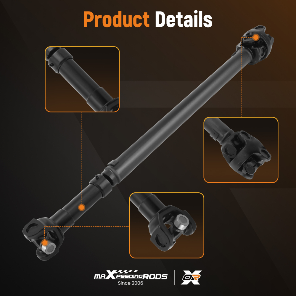 Front Drive Shaft Assembly compatible for Jeep Wrangler 4.0L l6 Automatic Trans 1997-2002