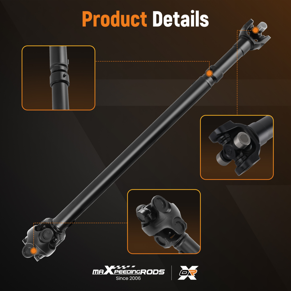 Front DriveShaft Prop Shaft Assembly compatible for Jeep TJ Wrangler L6 4.0L 4WD 2003-2006
