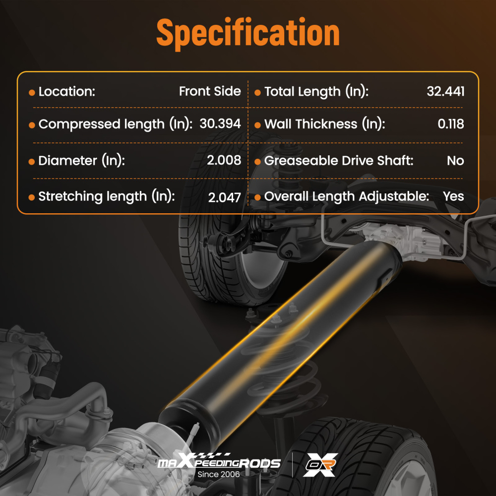 Front Driveshaft Prop Shaft Assembly compatible for Jeep Grand Cherokee Commander 938-138