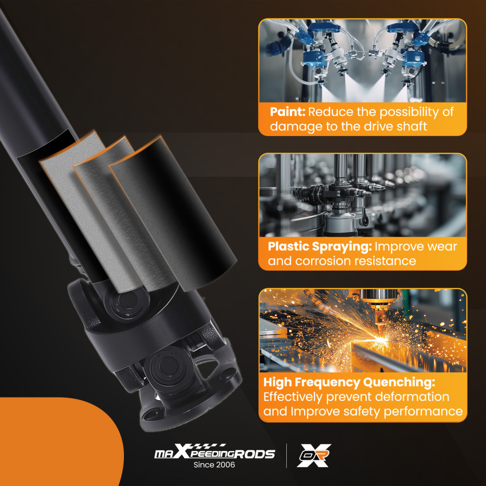 Driveshaft Prop Shaft Assembly Front compatible for Dodge Ram 2500 3500 4WD Manual Trans.