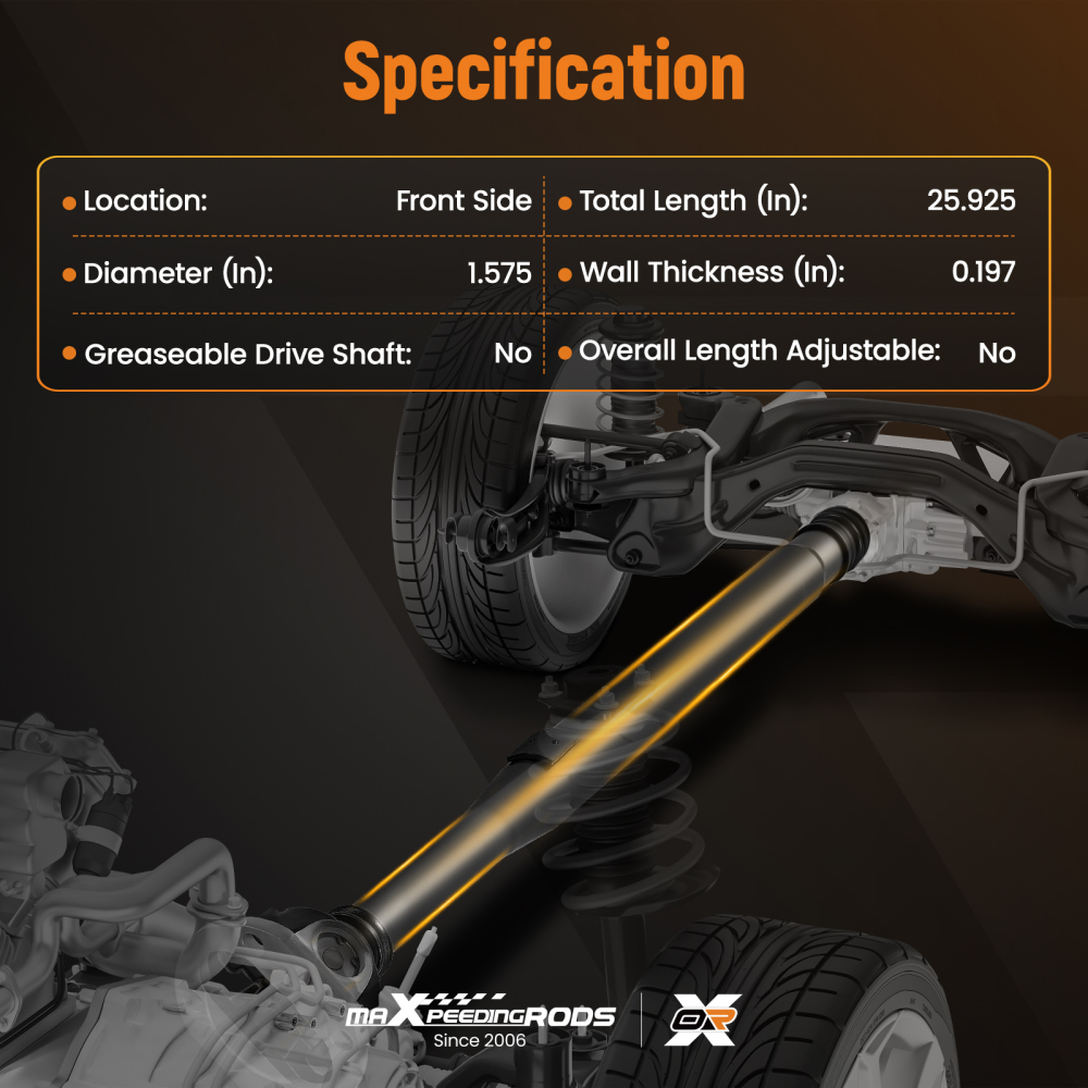 Avant Arbre de Transmission compatible pour Mercedes-Benz 4MATIC A2044101801 A2214101701