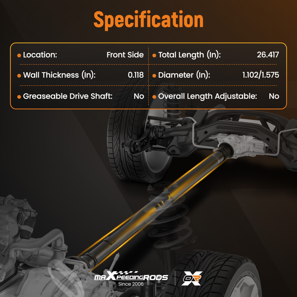 Front Driveshaft Prop Shaft compatible for Mercedes-Benz W205 W212 W218 CL550 CLS550 AWD