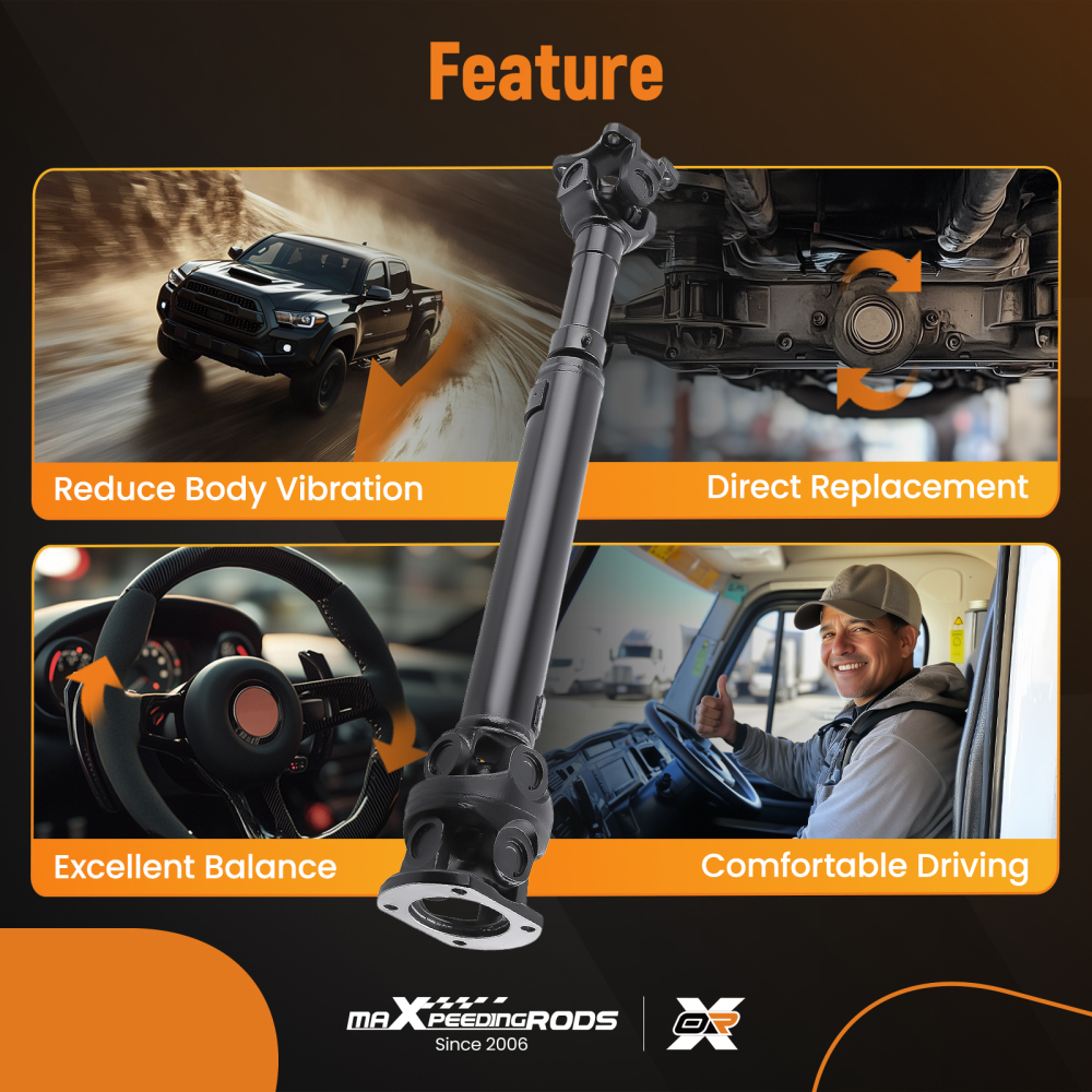 Front Driveshaft Assembly compatible for Ram 2500 3500 2013-2018 4WD Auto Trans 5146803AA