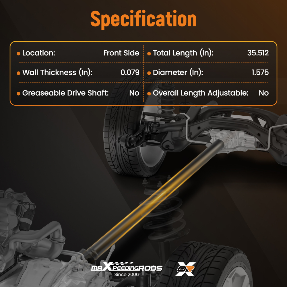 Driveshaft Assembly compatible for INFINITI M37 G25 G37 2013 FX37 EX37 V6 09-13 938-321