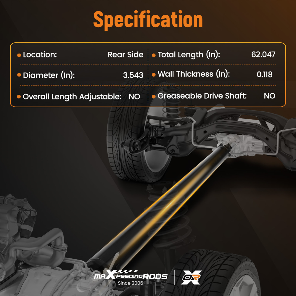 Rear Driveshaft Assembly compatible for Chevrolet Suburban 1500 compatible for GMC Yukon XL 1500 2001-2008