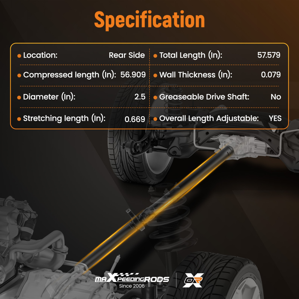 Albero di trasmissione compatibile per BMW E60 E61 525xi 525xd 530xi AWD 26107557158 946-991