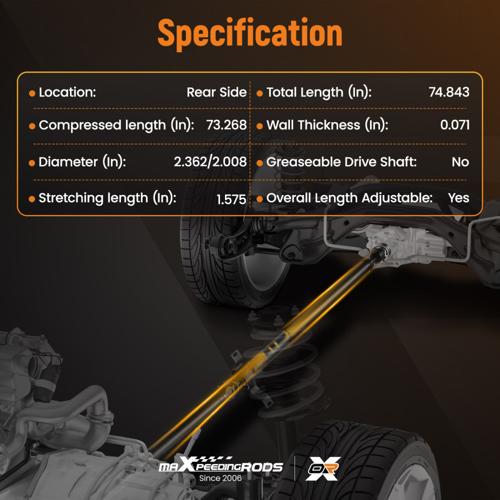 Rear Drive Shaft Assembly compatible for Buick Encore 13-21 compatible for Chevrolet Trax 15-21 1.4L AWD