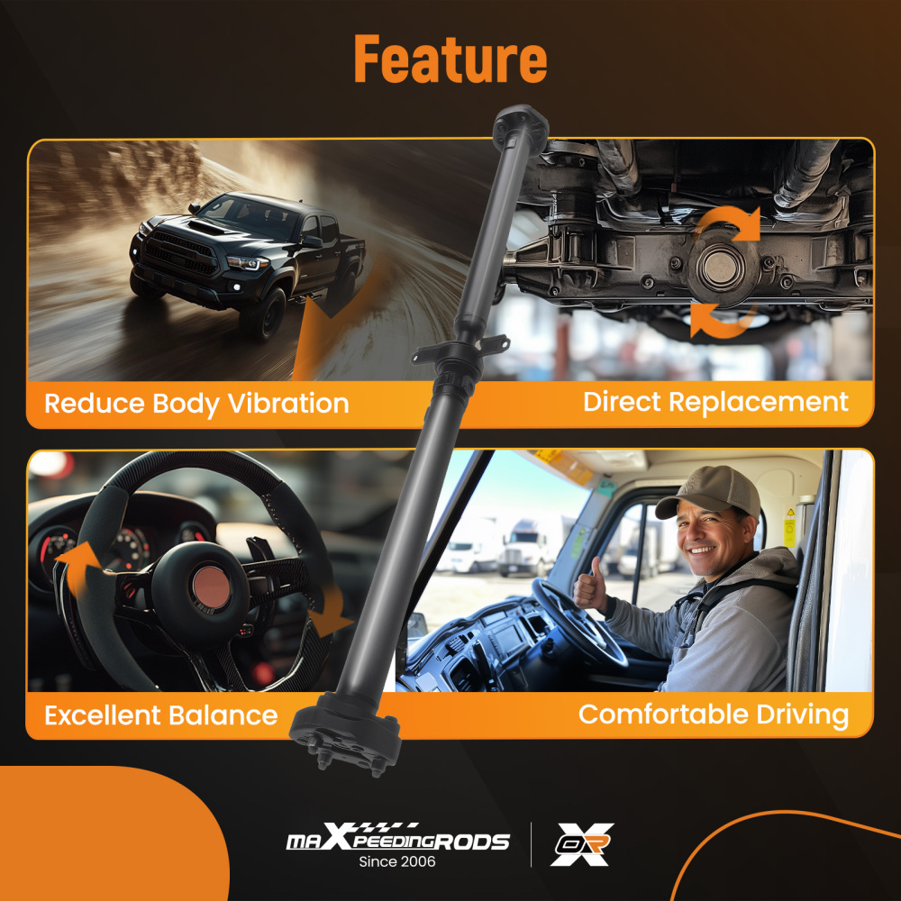 Rear Driveshaft Assembly compatible for Chevrolet Camaro 2010-2015 RWD 6 Speed Manual Trans