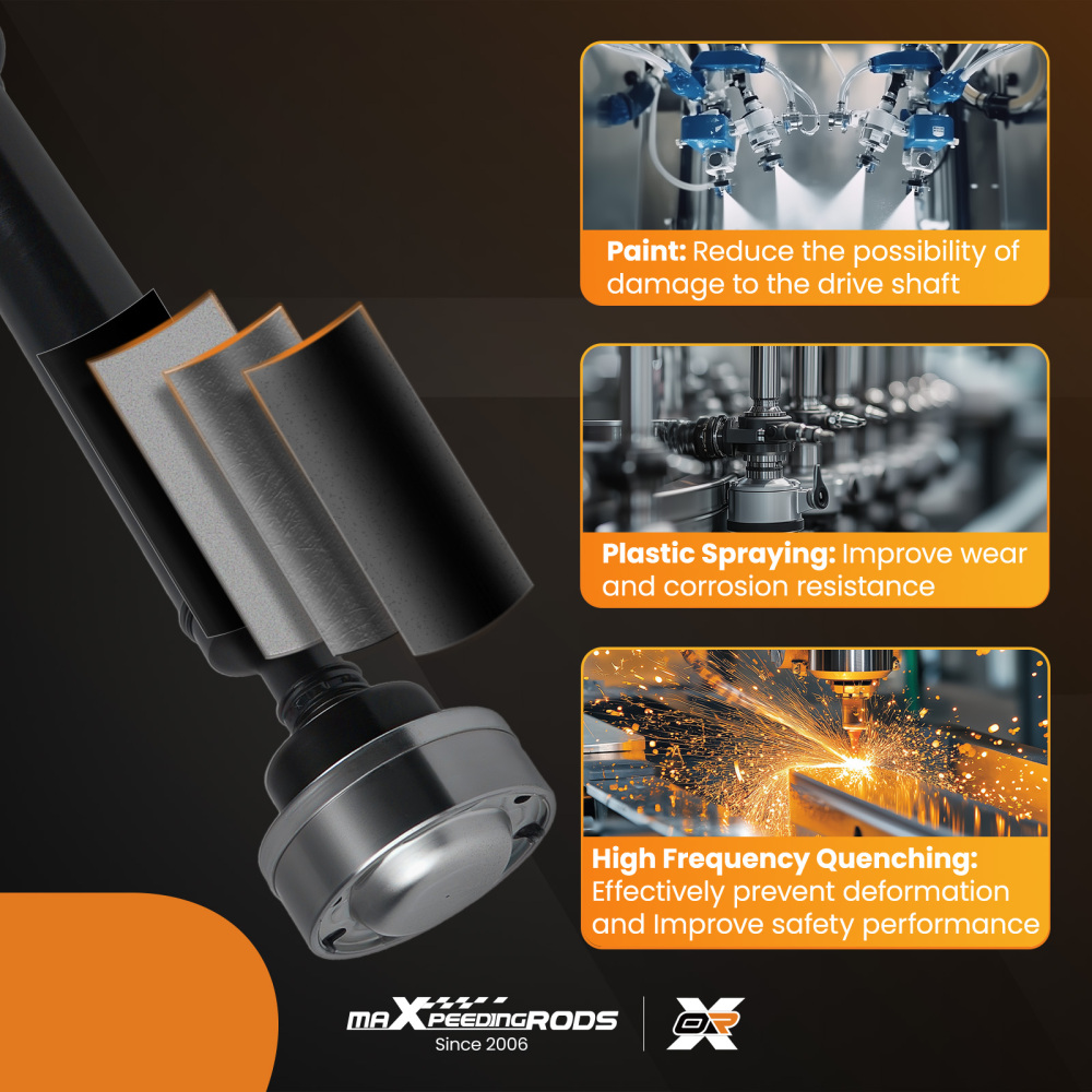 Rear 2-Piece Steel Driveshaft Assembly compatible for Jeep Grand Cherokee 2011-2013 976-696