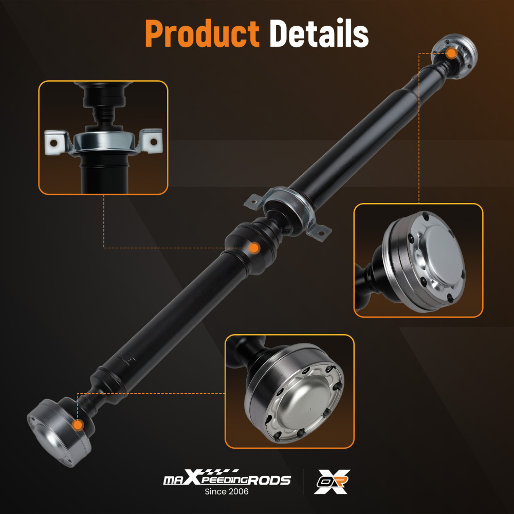 Rear 2-Piece Steel Driveshaft Assembly compatible for Jeep Grand Cherokee 2011-2013 976-696