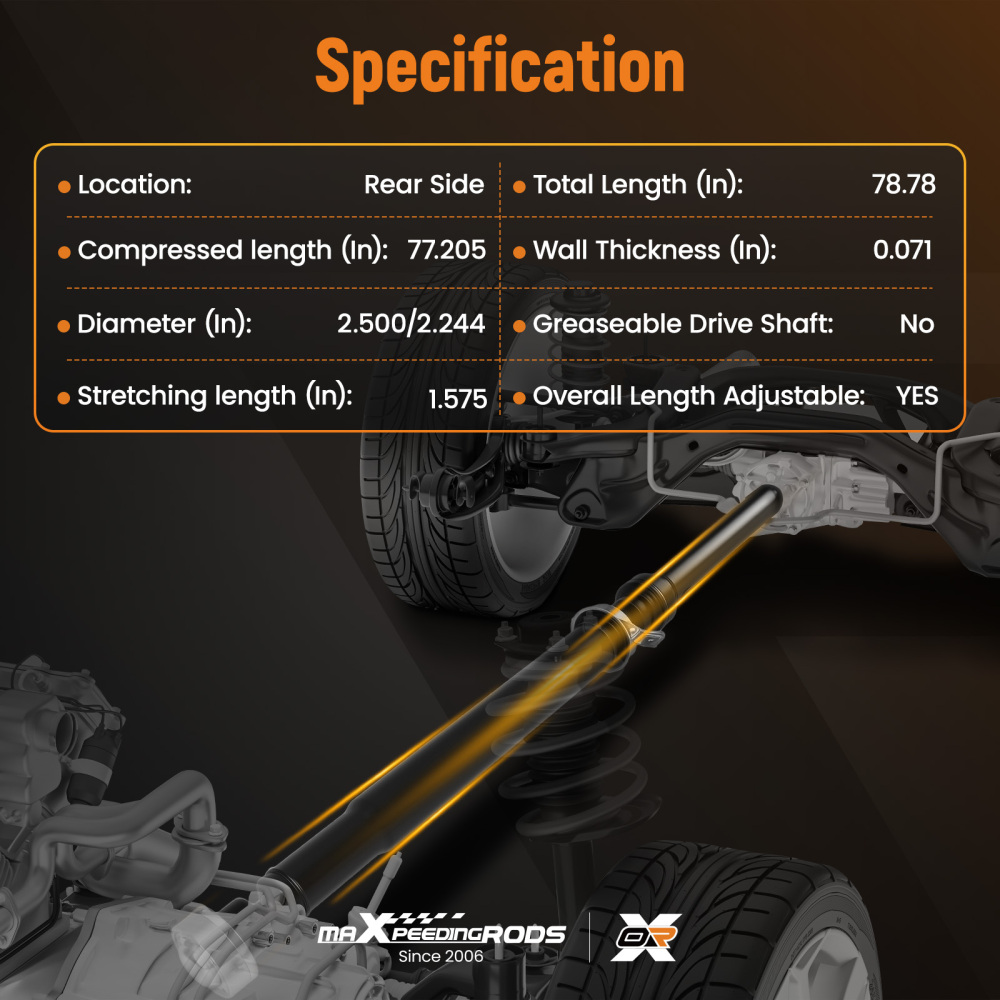 Rear Driveshaft Prop Shaft Assembly compatible for Jeep Grand Cherokee V6 3.6L 2011 AWD